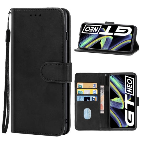 

Leather Phone Case For OPPO Realme GT Neo Flash(Black)