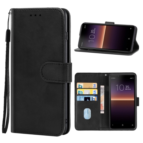 

Leather Phone Case For Sony Ericsson Xperia 10 II(Black)