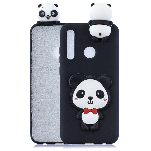 

For Huawei P30 Lite 3D Cartoon Pattern Shockproof TPU Protective Case(Red Bow Panda)