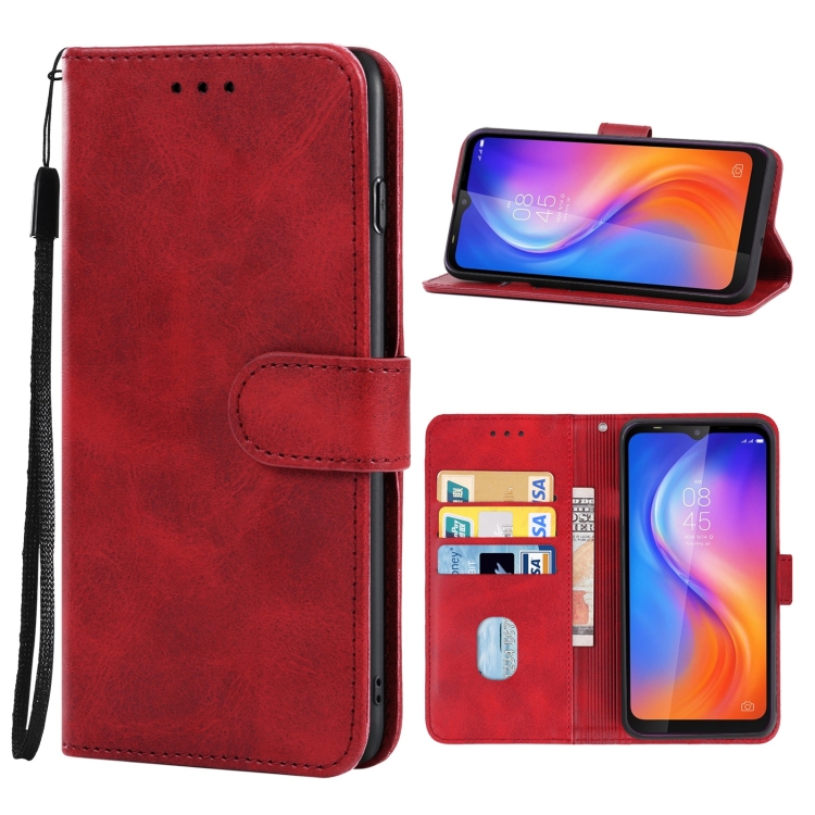 

For Tecno Note 4 Leather Phone Case(Red)