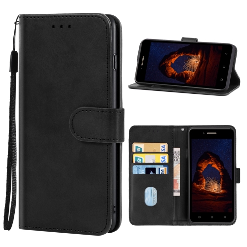 

For Tecno P12 Leather Phone Case(Black)