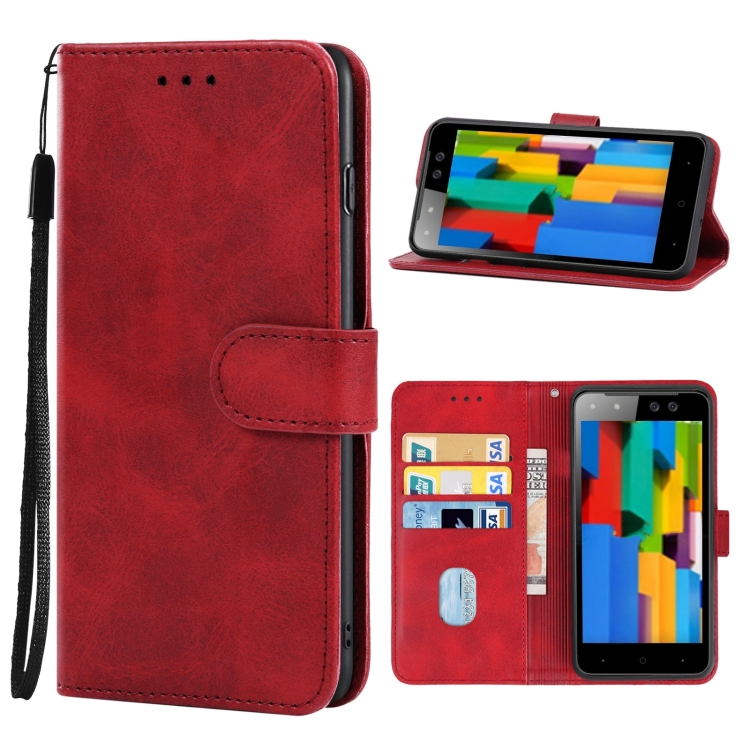 

For Tecno S12 Leather Phone Case(Red)