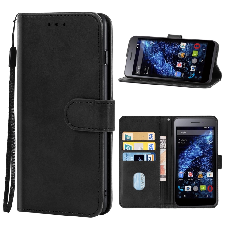 

For Tecno W4 Leather Phone Case(Black)