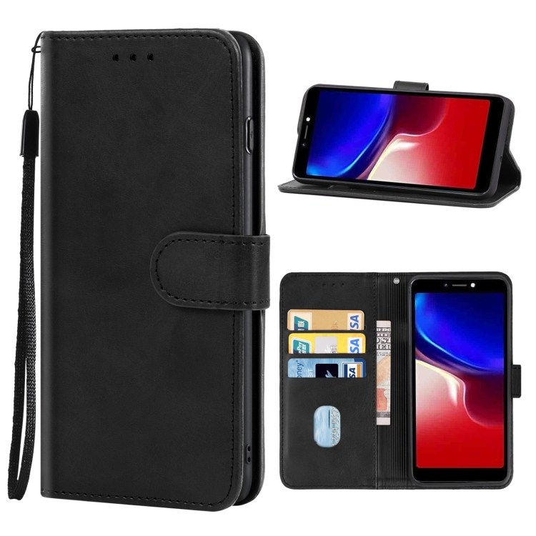 

For Tecno P32 Leather Phone Case(Black)