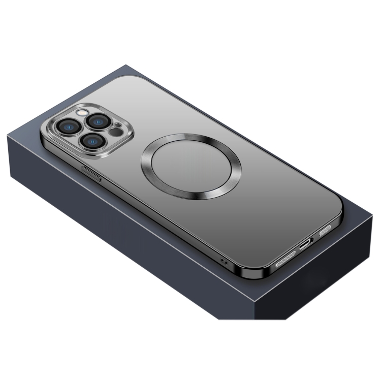 

For iPhone 12 Nebula Series MagSafe Magnetic Phone Case(Black)