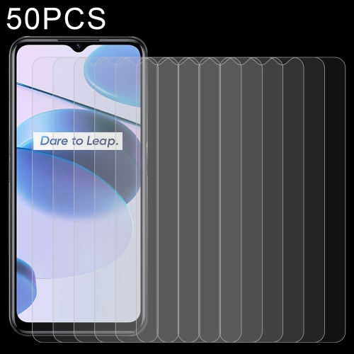 

50 PCS 0.26mm 9H 2.5D Tempered Glass Film For OPPO Realme C35