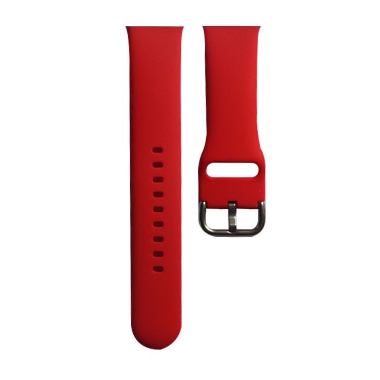 

Silicone Watchband, Size: L 132mm For Apple Watch Series 7 41mm / 6&SE&5&4 40mm / 3&2&1 38mm(Red)