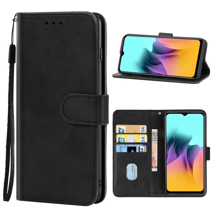 

Leather Phone Case For Itel A58(Black)