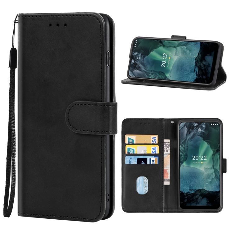 

Leather Phone Case For Nokia G11(Black)