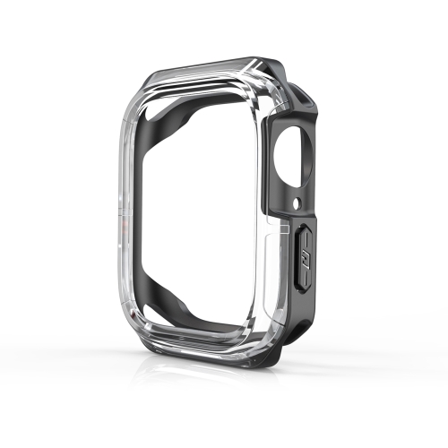 

Transparent Two-color Armor Case For Apple Watch Series 7 45mm(Black)