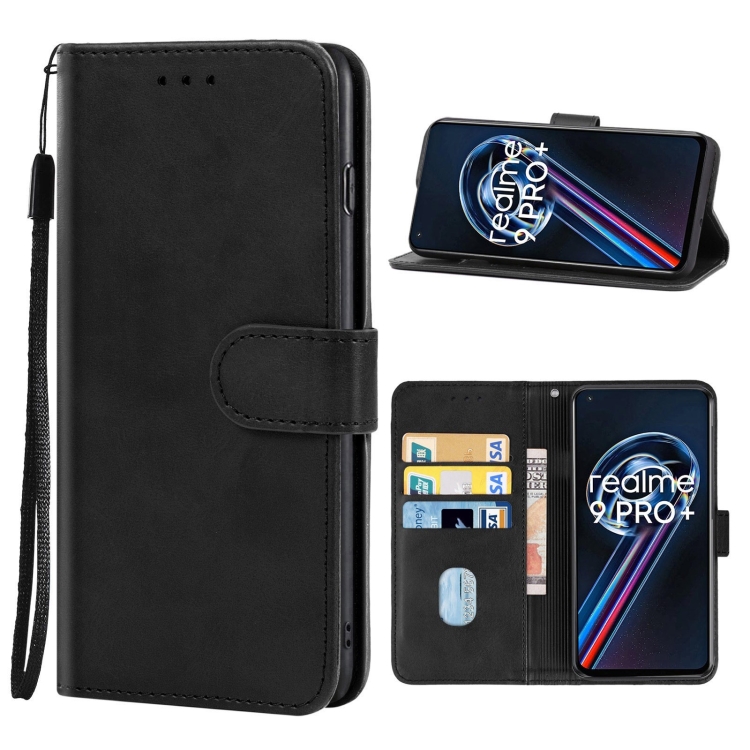 

Leather Phone Case For OPPO Realme 9 Pro+(Black)