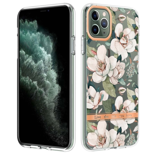 

Flowers and Plants Series IMD TPU Phone Case For iPhone 11 Pro Max(Green Gardenia)