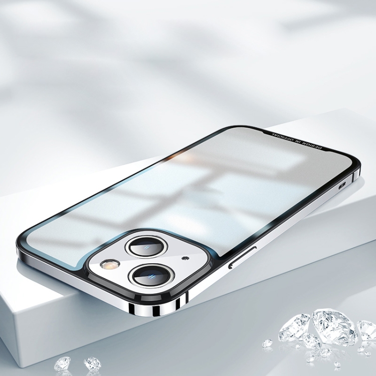 

AG Frosted Glass Phone Case For iPhone 13(Silver)