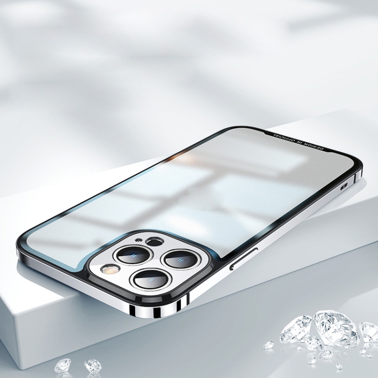 

AG Frosted Glass Phone Case For iPhone 13 Pro(Silver)