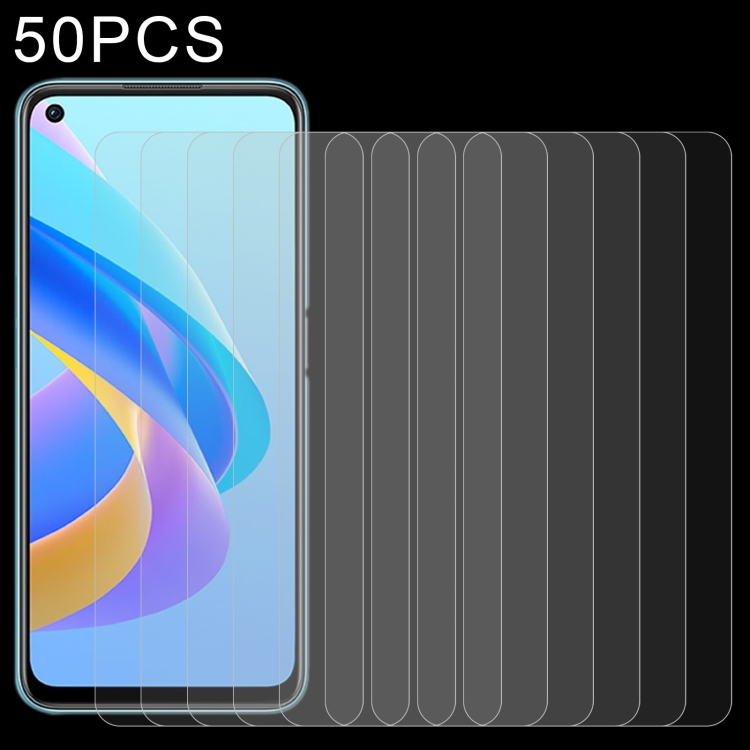 

50 PCS 0.26mm 9H 2.5D Tempered Glass Film For OPPO A76