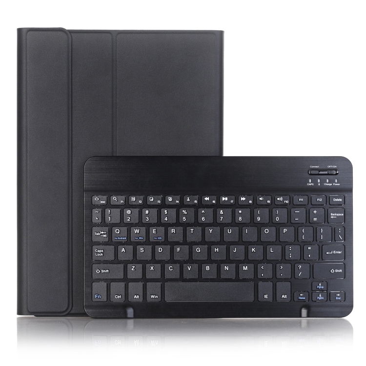 

A870B Bluetooth Keyboard Leather Case with Holder & TPU Pen Slot For Samsung Galaxy Tab S8 11 inch SM-X700 / SM-X706(Black)