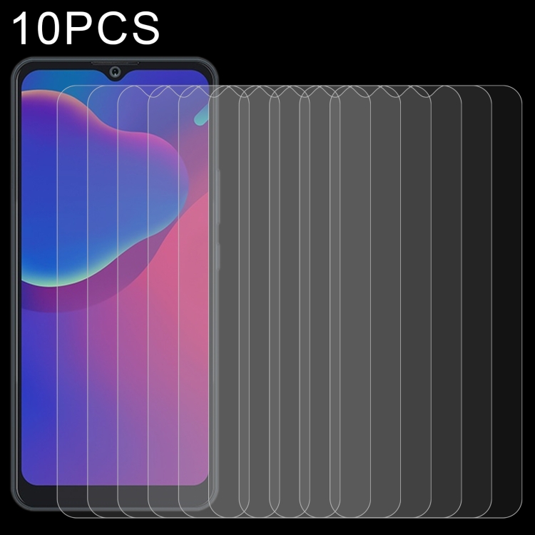 

10 PCS 0.26mm 9H 2.5D Tempered Glass Film For ZTE Blade V2021 5G