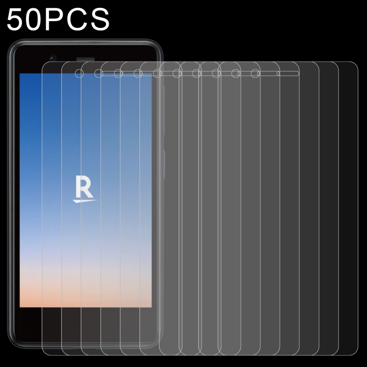 

50 PCS 0.26mm 9H 2.5D Tempered Glass Film For Rakuten Mini