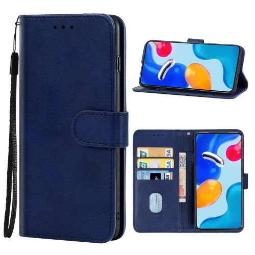 

Leather Phone Case For Xiaomi Redmi Note 11S/Note 11 Global(Blue)