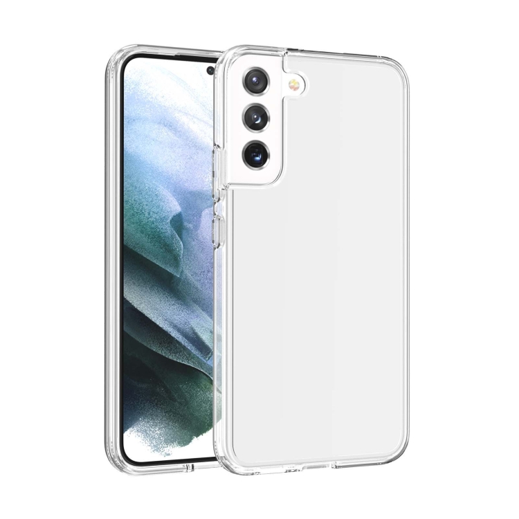 

For Samsung Galaxy S21 FE 5G Shockproof Terminator Style Transparent Protective Phone Case(Transparent)