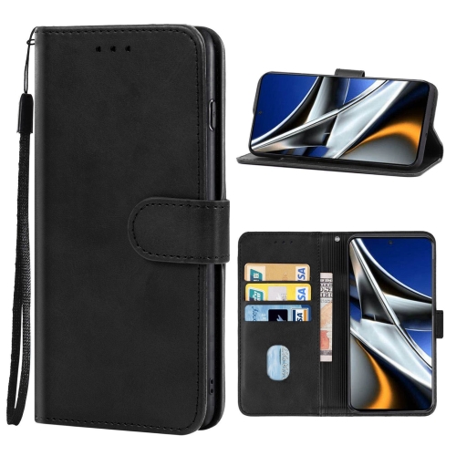 

Leather Phone Case For Xiaomi Poco X4 Pro 5G(Black)