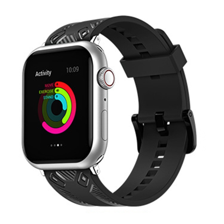 

Carbon Fiber Texture Watchband For Apple Watch Series 7 41mm / 6&SE&5&4 40mm / 3&2&1 38mm(Black)