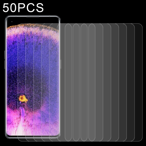 

50 PCS 0.26mm 9H 2.5D Tempered Glass Film For OPPO Find X5 Pro