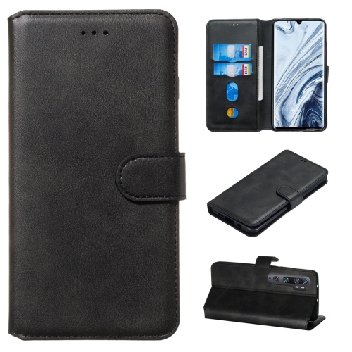

For Xiaomi Mi Note 10 / Note 10 Pro / CC9 Pro Classic Calf Texture Horizontal Flip PU Leather Case, with Holder & Card Slots & Wallet(Black)