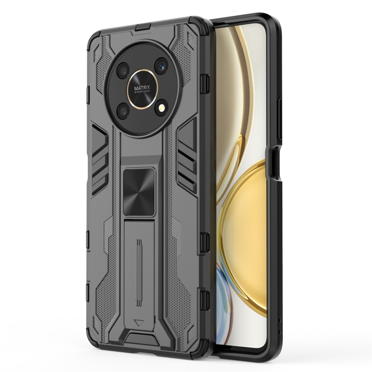 

For Honor X30 5G Supersonic PC + TPU Phone Case with Holder(Black)