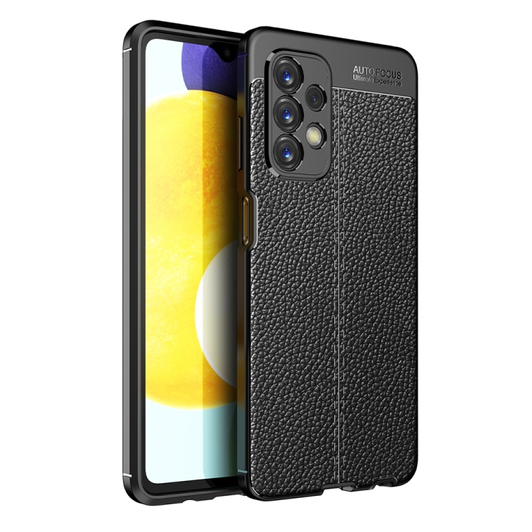 

For Samsung Galaxy A23 5G Litchi Texture TPU Shockproof Phone Case(Black)