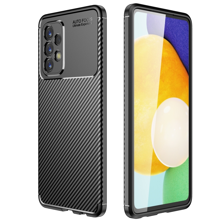 

For Samsung Galaxy A23 5G Carbon Fiber Texture Shockproof TPU Phone Case(Black)