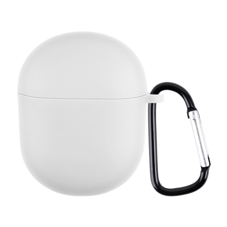 

For Boat Airdopes 381 Silicone Earphone Protective Case with Hook(White)