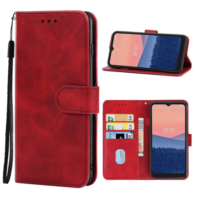 

Leather Phone Case For Nokia C21(Red)