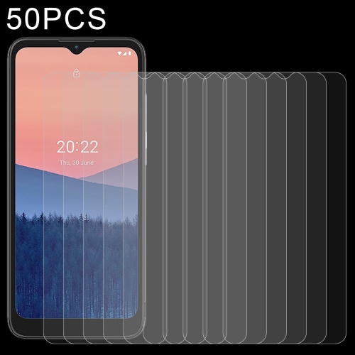 

50 PCS 0.26mm 9H 2.5D Tempered Glass Film For Nokia C21