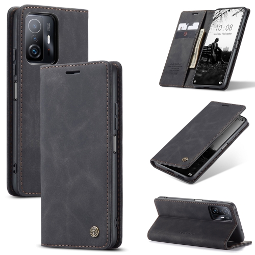 

For Xiaomi Mi 11T / 11T Pro CaseMe 013 Multifunctional Leather Phone Case(Black)