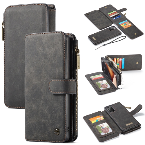 

For Samsung Galaxy Note20 CaseMe-007 Detachable Multifunctional Leather Phone Case(Black)