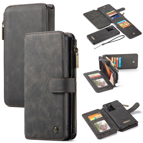 

For Samsung Galaxy Note20 Ultra CaseMe-007 Detachable Multifunctional Leather Phone Case(Black)