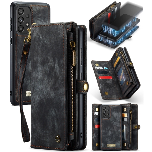 

For Samsung Galaxy A33 5G CaseMe-008 Detachable Multifunctional Horizontal Flip Leather Case(Black)