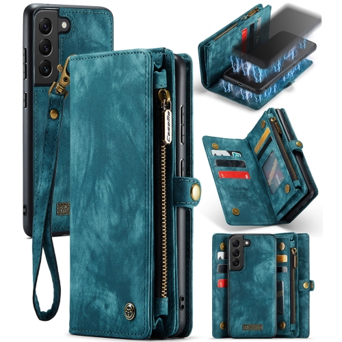

For Samsung Galaxy S22 5G CaseMe-008 Detachable Multifunctional Horizontal Flip Leather Case(Green)