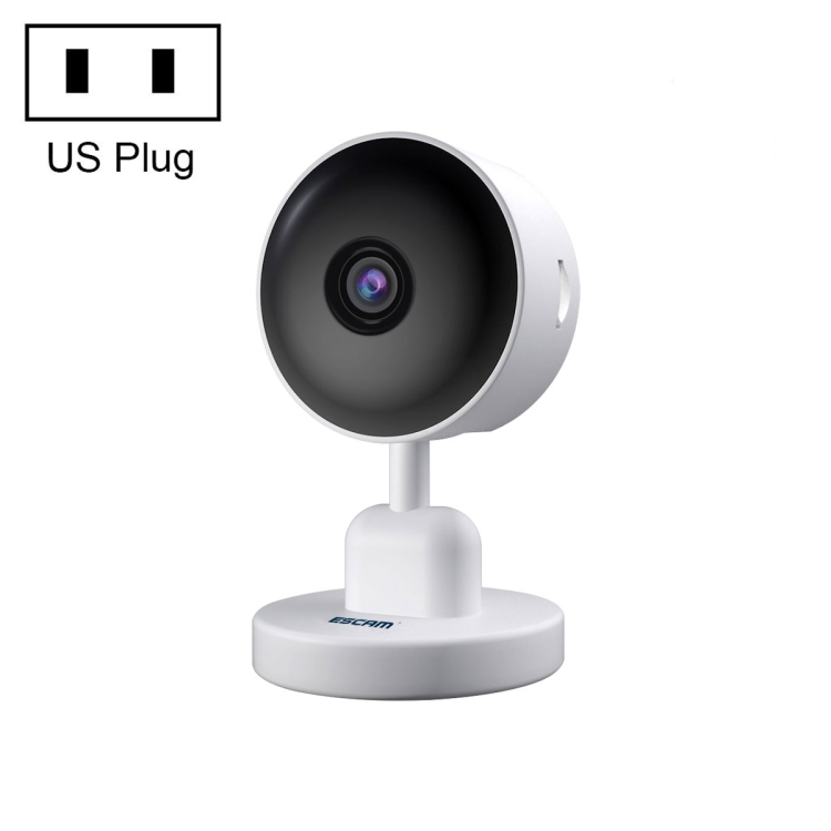 

ESCAM TY006 1080P Tuya Smart APP Wireless WiFi Card Camera, US Plug(White)