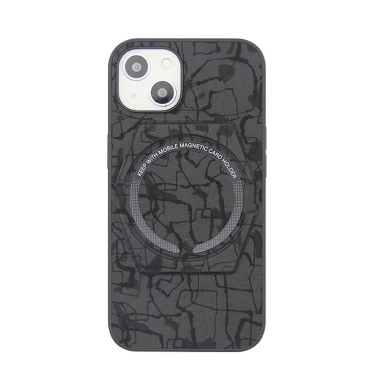 

Card Holder PU+TPU Magsafe Case For iPhone 12 Pro Max(Black)