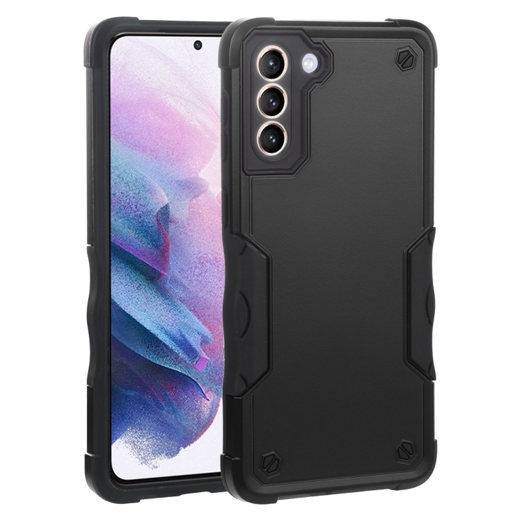 

For Samsung Galaxy S21+ 5G Non-slip Armor Phone Case(Black)