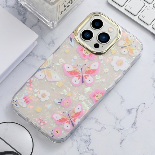 

For iPhone 13 Pro Max Shell Texture Flower TPU Phone Case (X6)