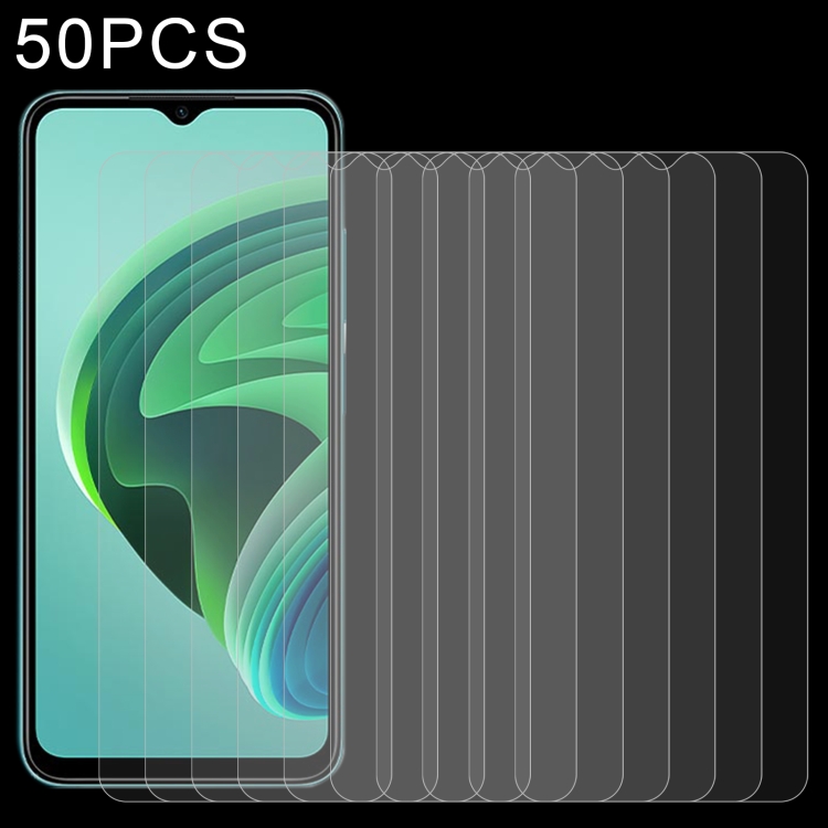 

50 PCS 0.26mm 9H 2.5D Tempered Glass Film For Xiaomi Redmi Note 11E