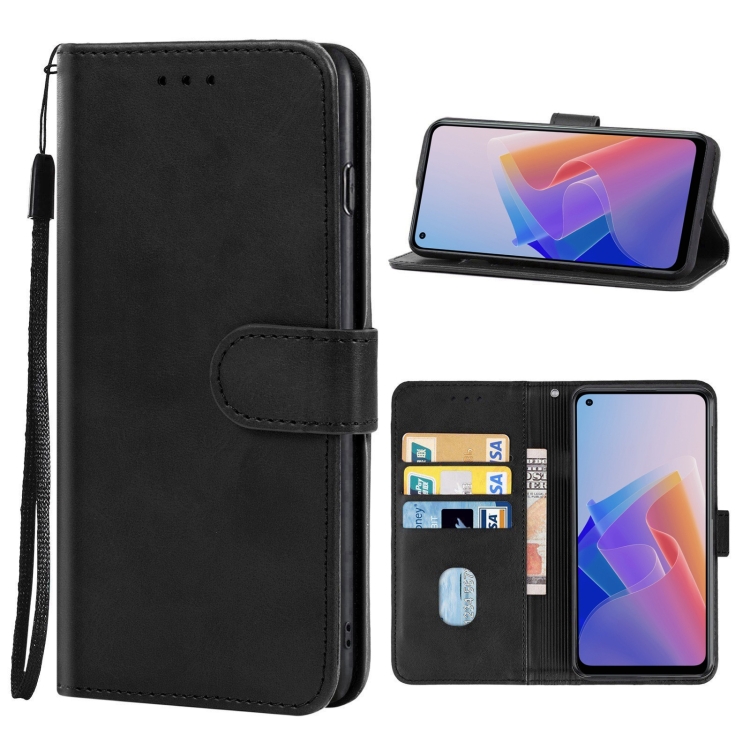 

Leather Phone Case For OPPO Reno7 Z 5G(Black)