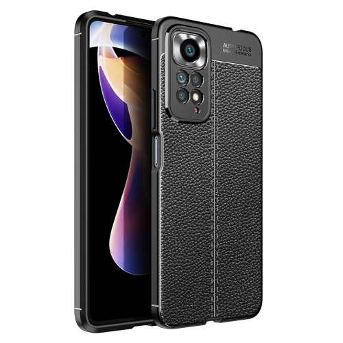 

For Redmi Note 11 Pro Overseas Version Litchi Texture TPU Shockproof Phone Case(Black)