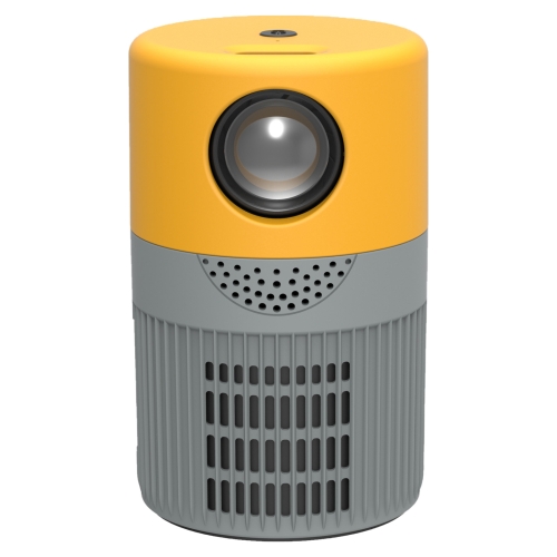 

T400 100 inch Screen 3000 Lumens LED Mini Projector, Plug Type:UK Plug(Grey Yellow)