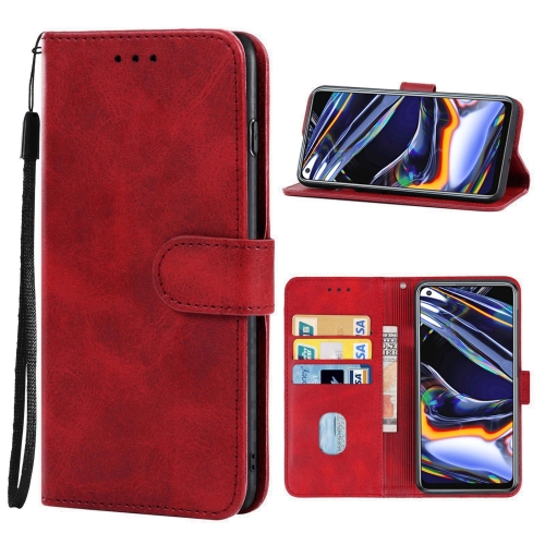 

Leather Phone Case For OPPO Realme 7 Pro(Red)