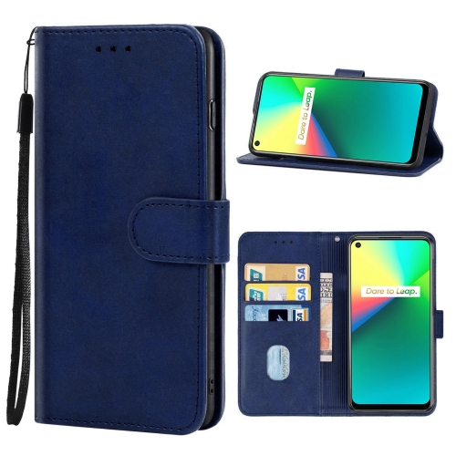 

Leather Phone Case For OPPO Realme 7i(Blue)