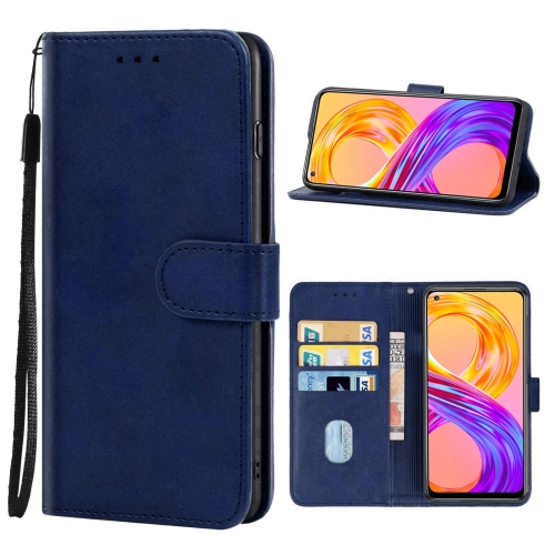 

Leather Phone Case For OPPO Realme 8 Pro(Blue)